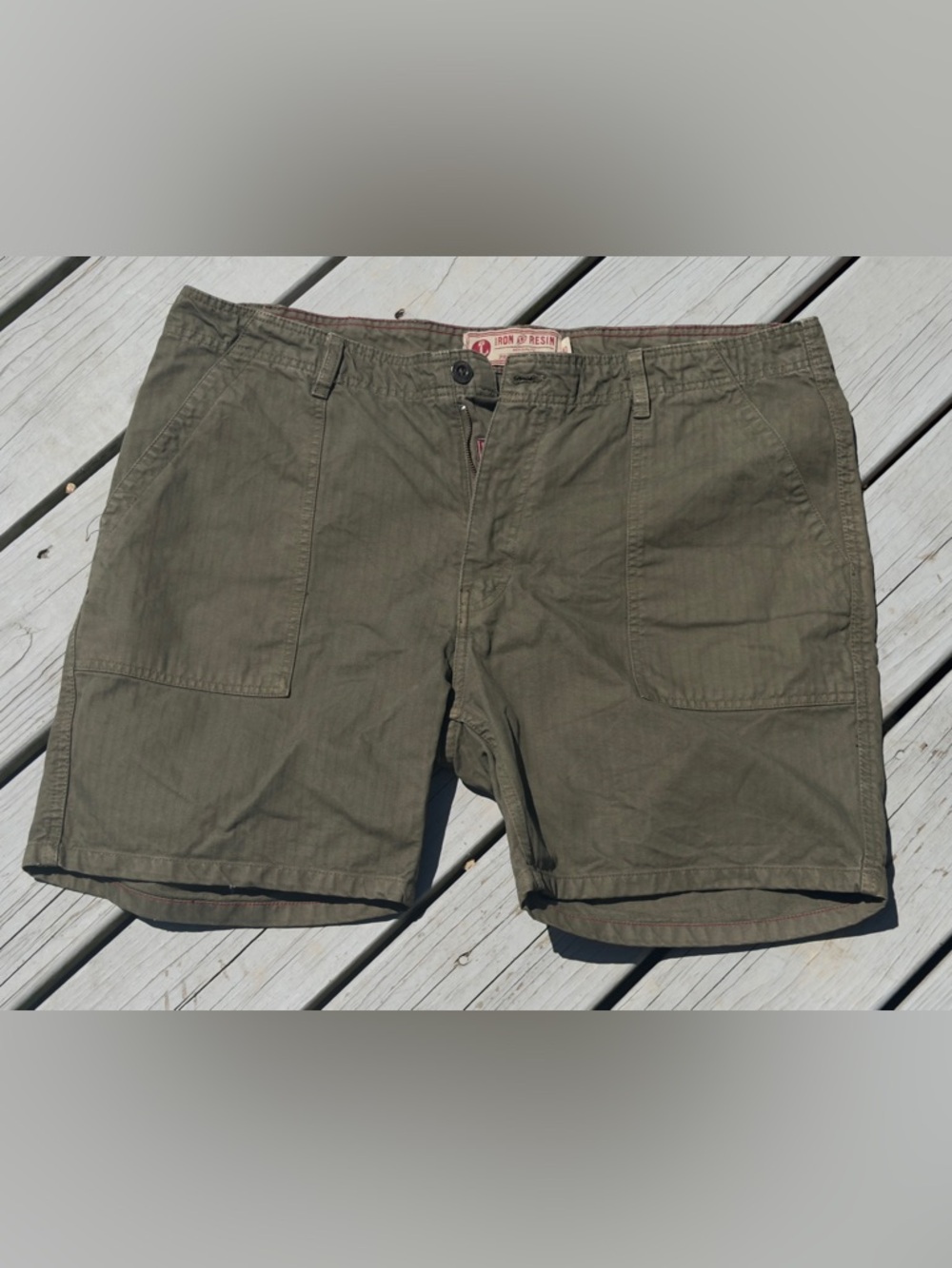 Iron & Resin Herringbone Shorts 40